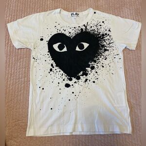 Comme des Garcons × Comme des Garcons PLAY Black Splatter Heart - RARE